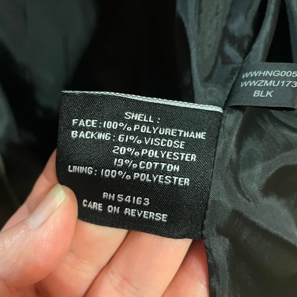 Black Rivet — Black Leather Jacket - Picture 3 of 3